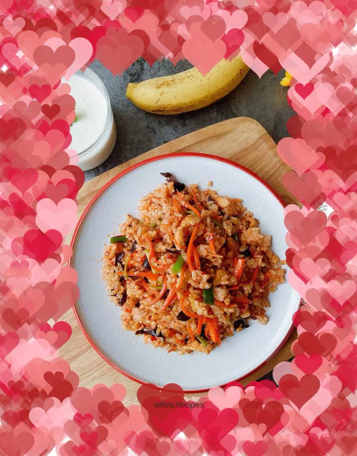 Fish-flavored shredded pork fried rice