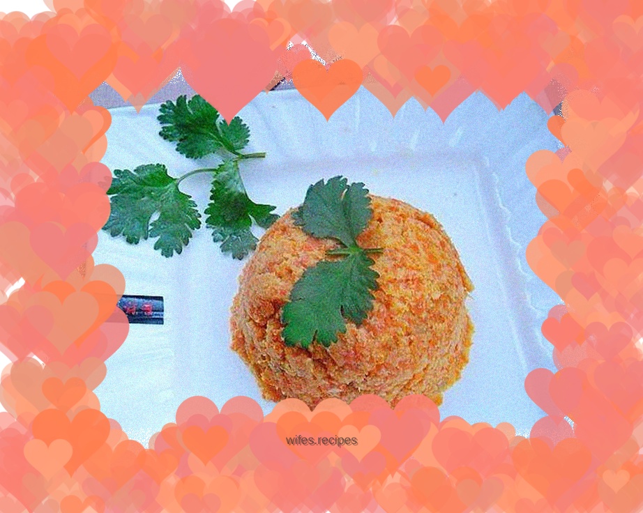 Carrot and bean paste