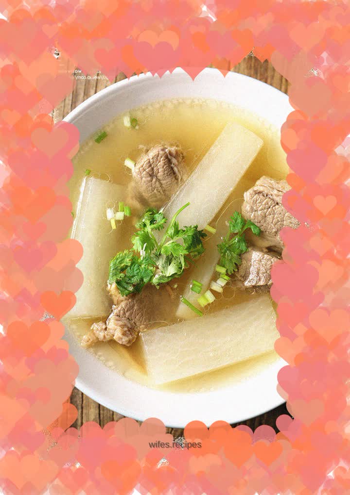 Beef brisket in clear soup