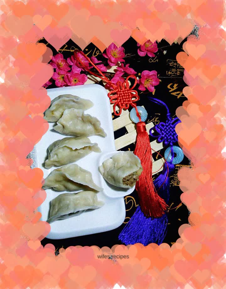 Pork and green onion dumplings