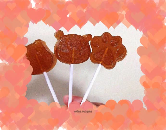 Homemade lollipops (maltose version)