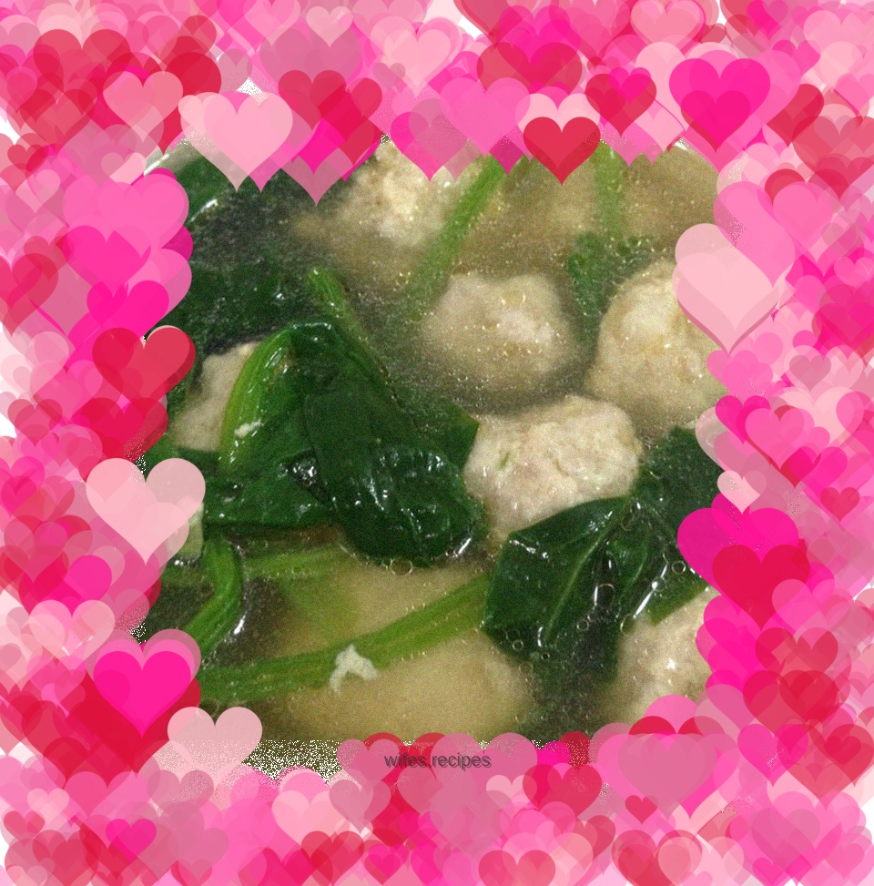 Spinach Meatball Soup