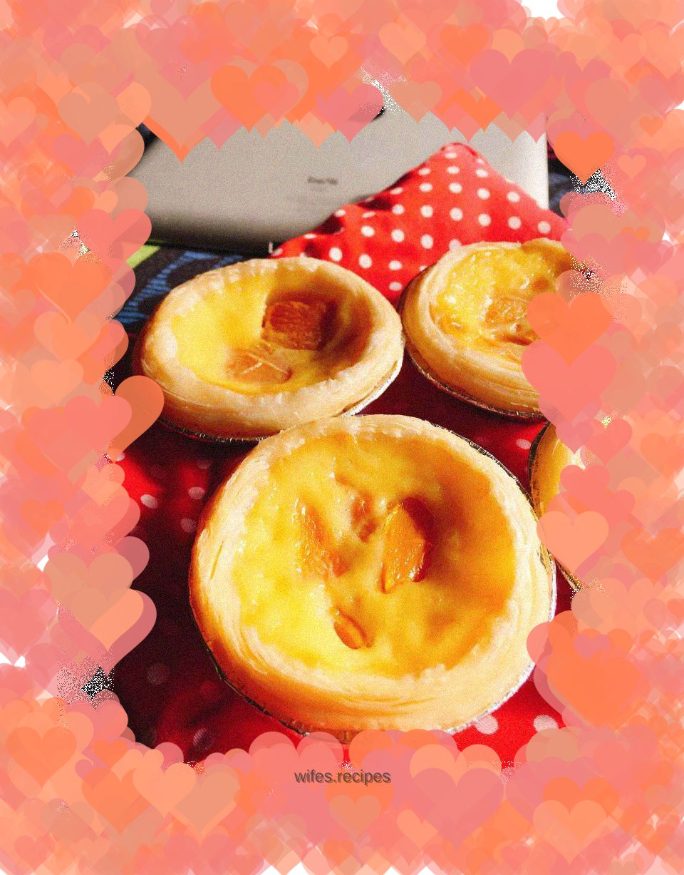 Mango egg tart