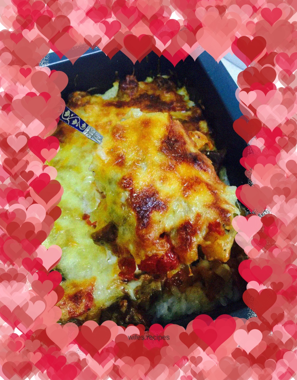 Black pepper beef baked rice