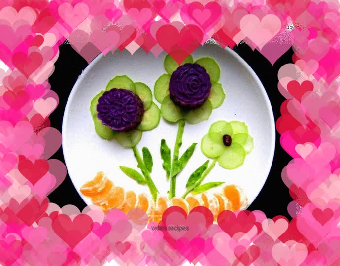 Sweet Bean and Purple Sweet Potato Mooncake