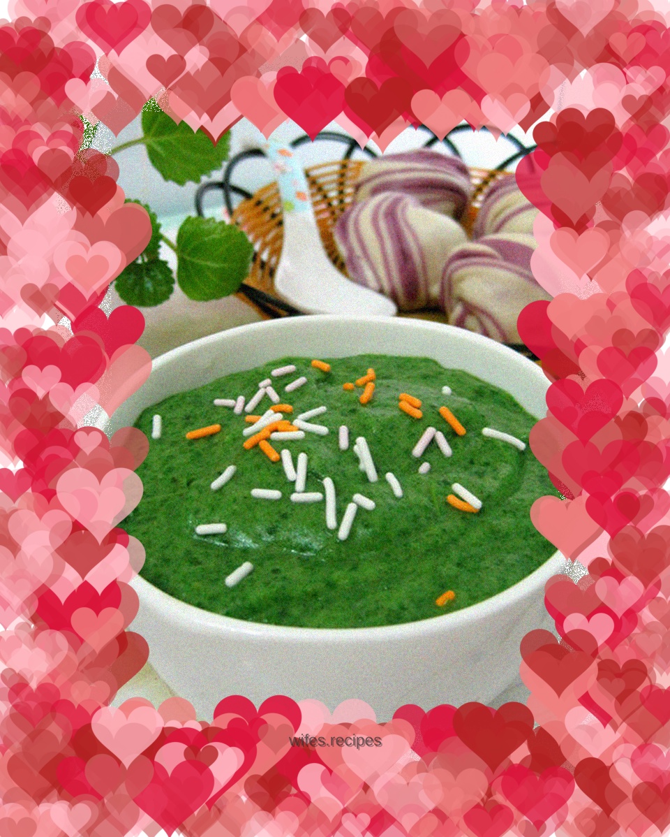 Baby nutritious meal------yam and spinach paste