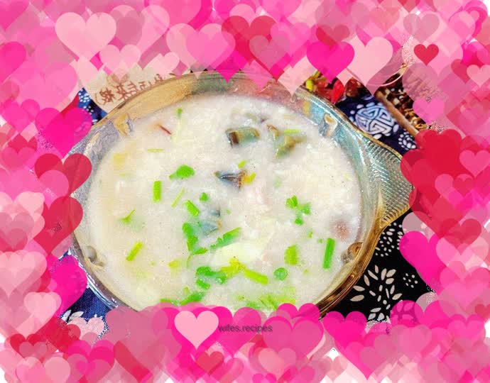 Preserved egg and lean meat porridge