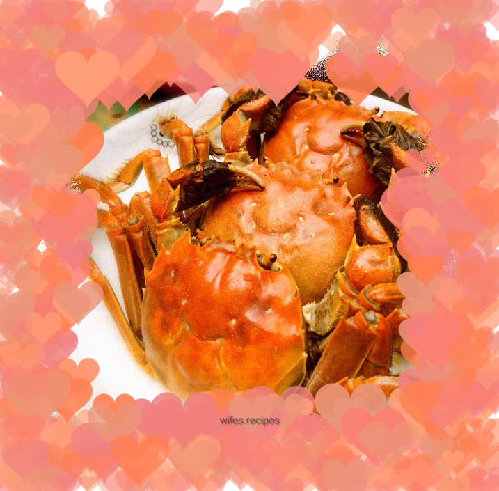 Steamed hairy crab
