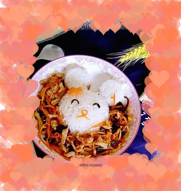 Fish-flavored shredded pork rice