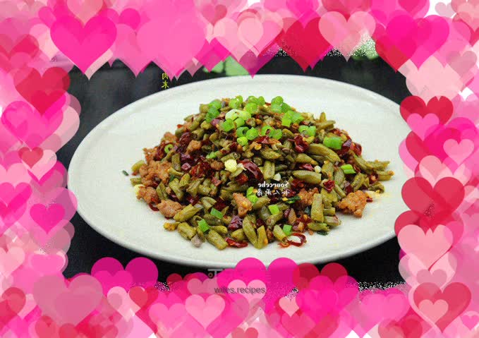 Stir-fried minced pork with pickled beans