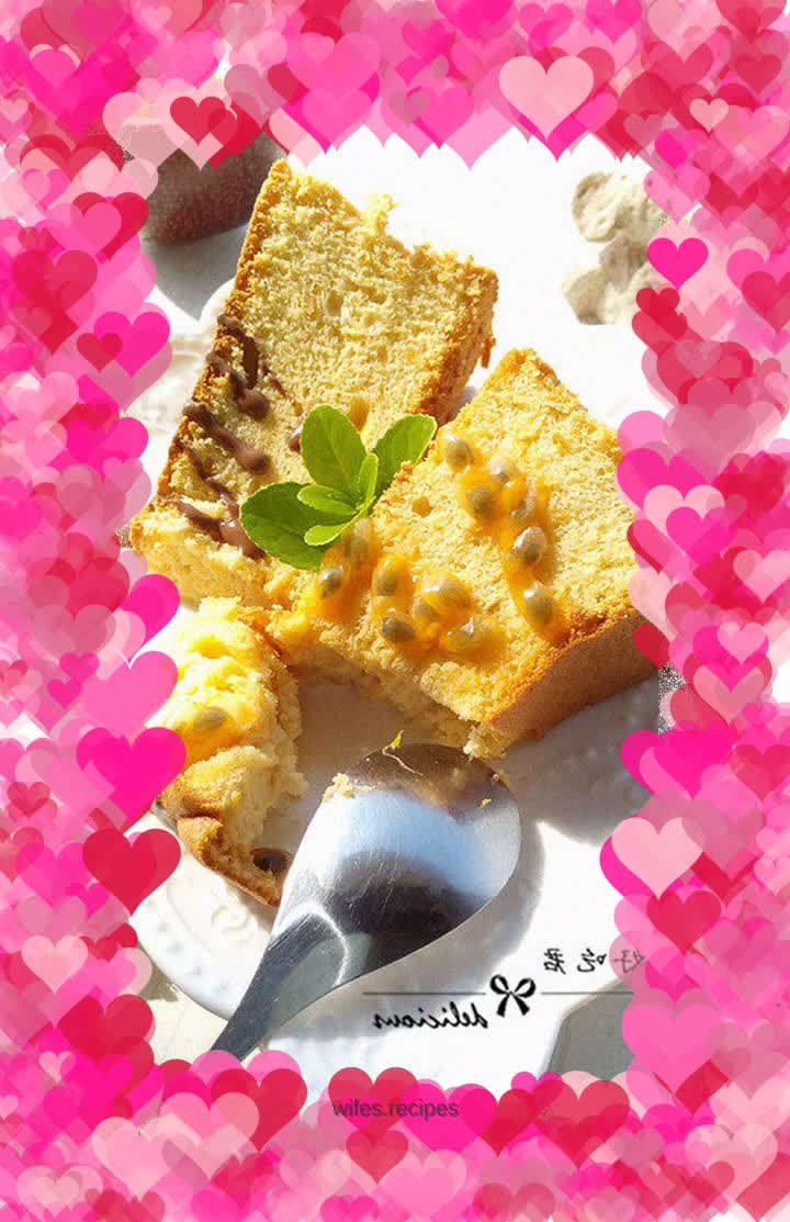 Caramel Passion Fruit Chiffon