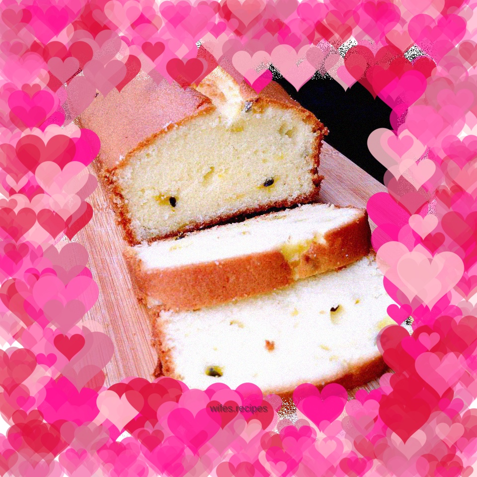 Passion fruit pound cake