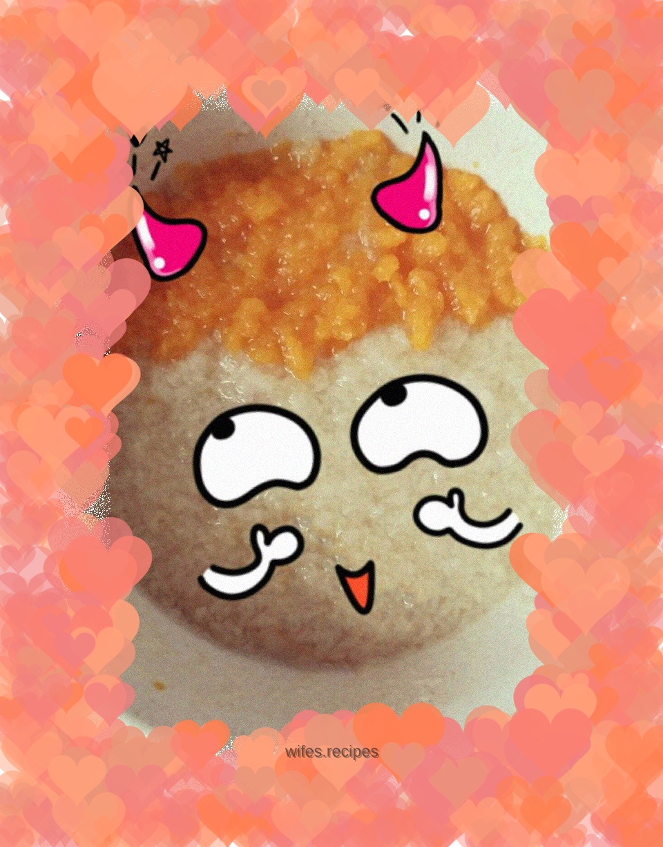 Carrot and apple puree