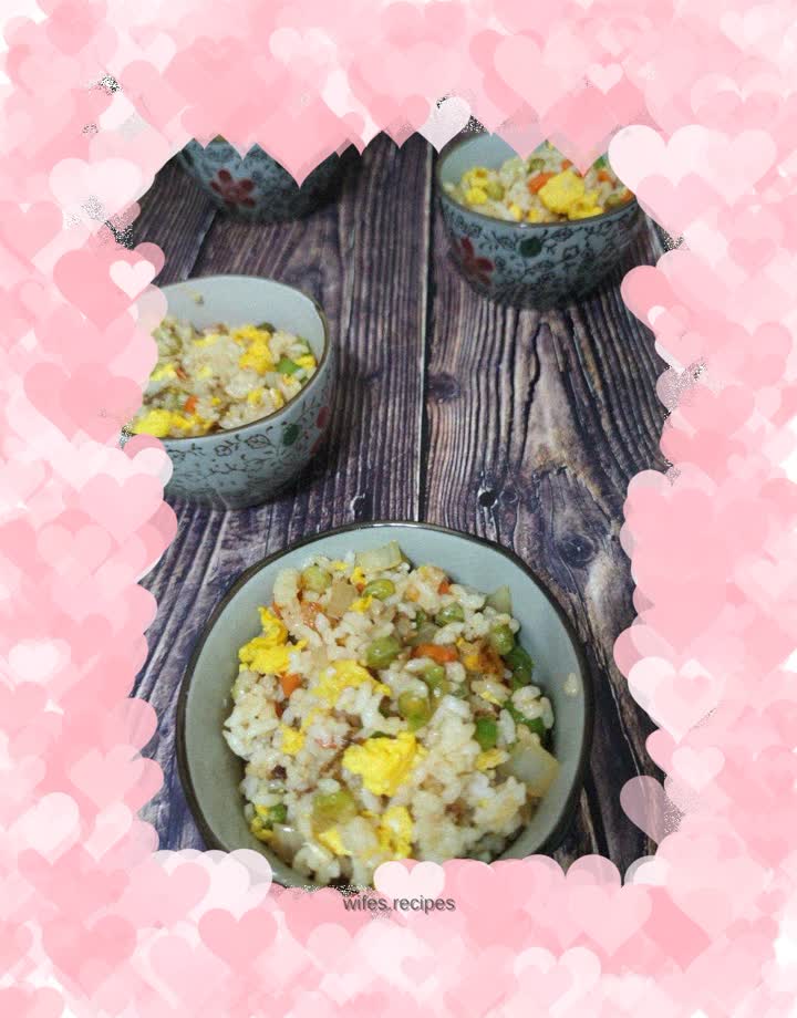 Flowered Rice Eggs Egg Fried Rice