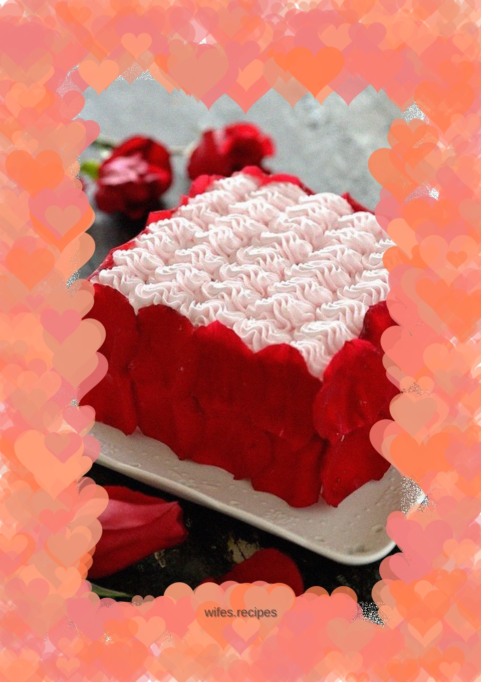[Tomato Recipe] Rose Valentine’s Day Cake – Giving roses is worse than giving rose cake