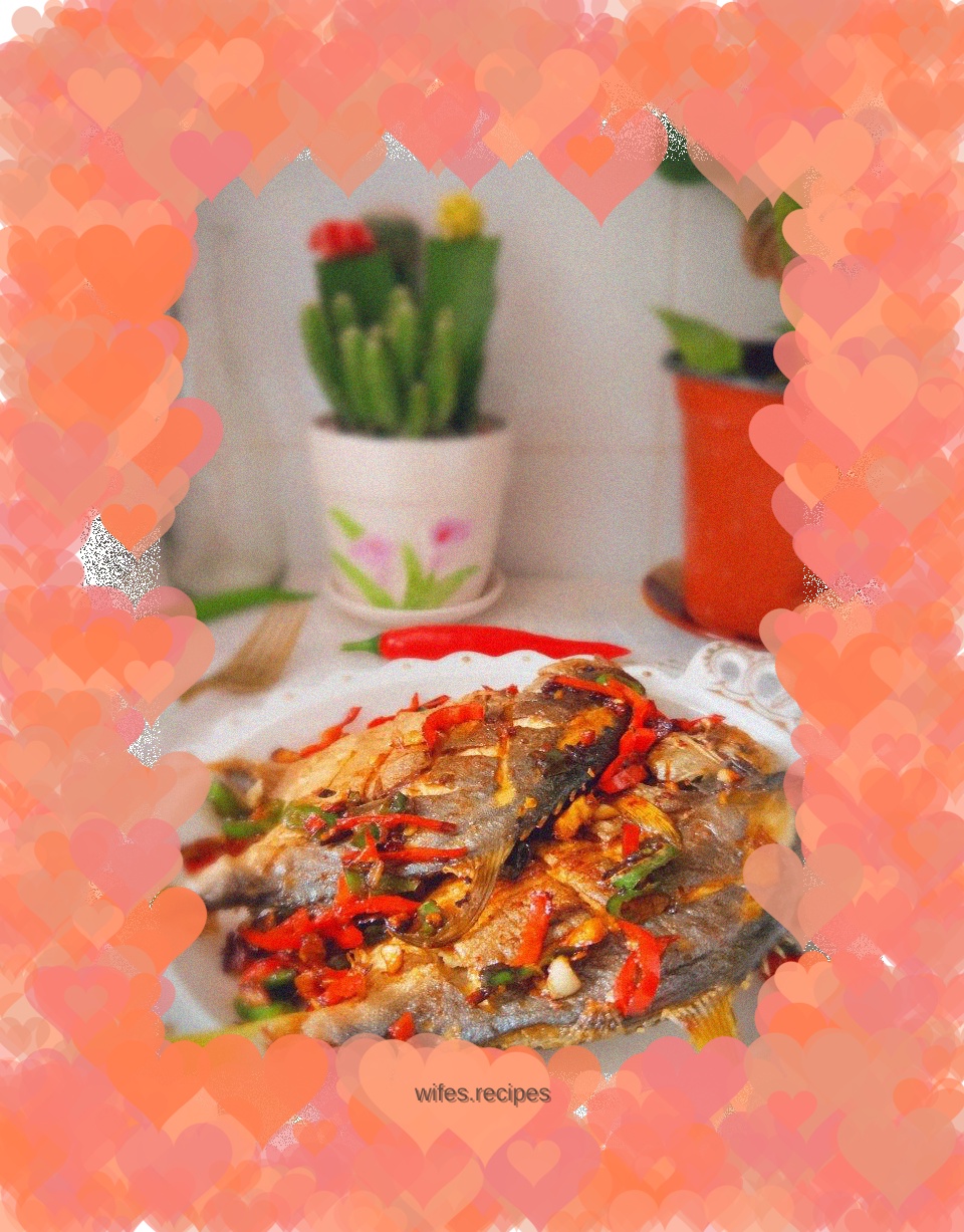 Pan-fried golden pomfret