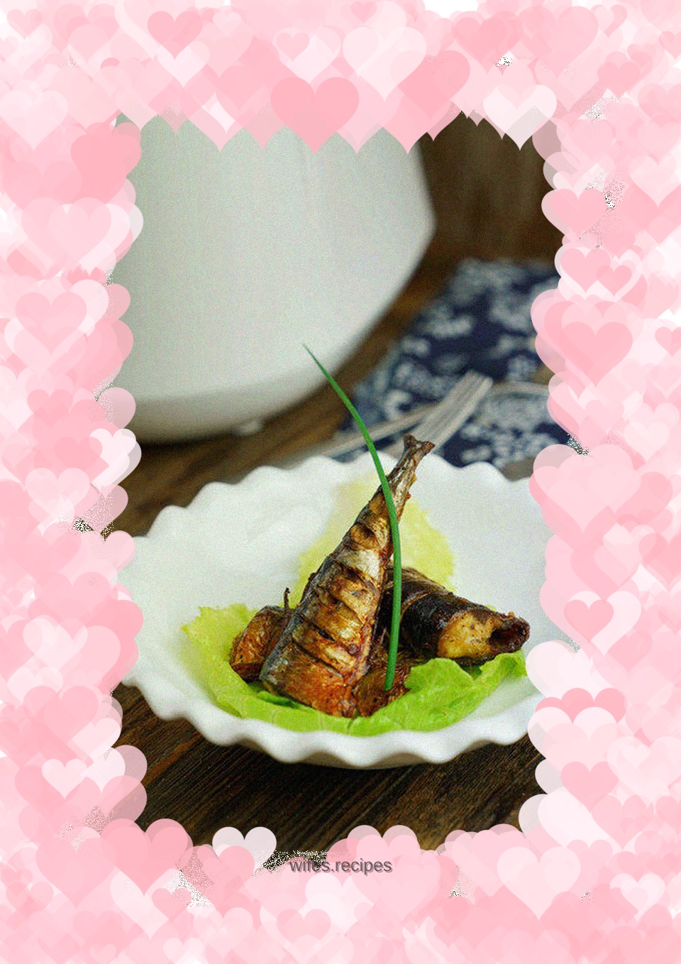 Air fryer version of saury with soy sauce