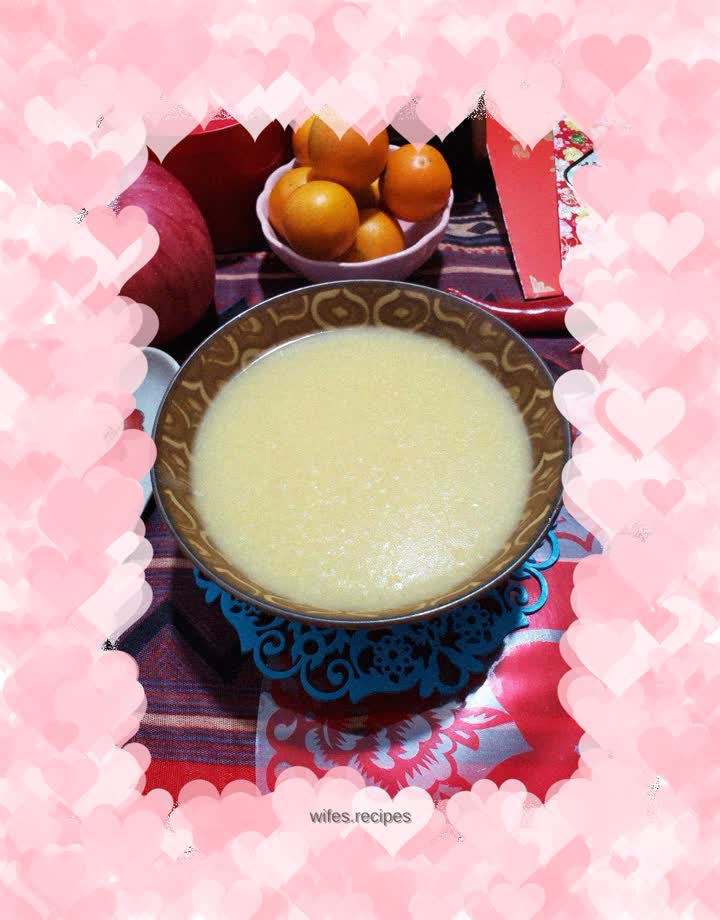 Golden millet porridge