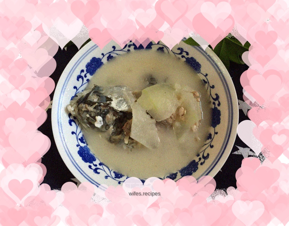 Fish head and winter melon soup