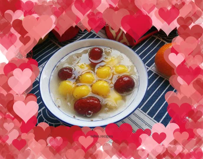 Red dates, white fungus, pumpkin dumplings