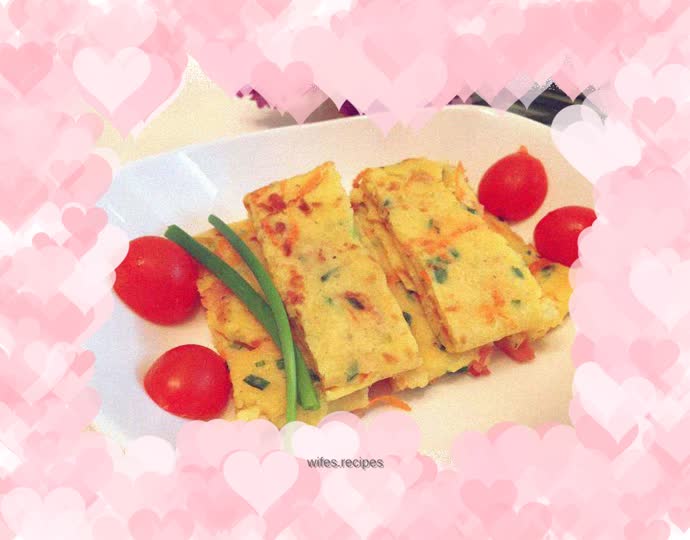 Delicious soft egg pancake