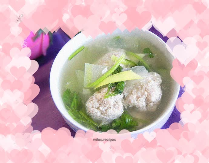 Winter Melon and Meatball Soup