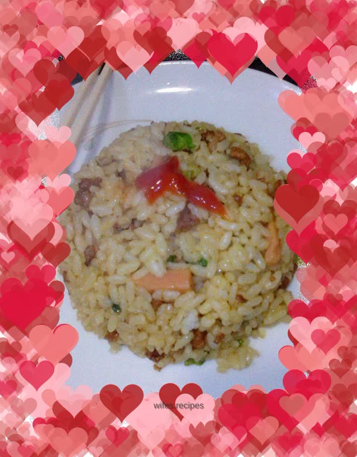 Delicious curry fried rice