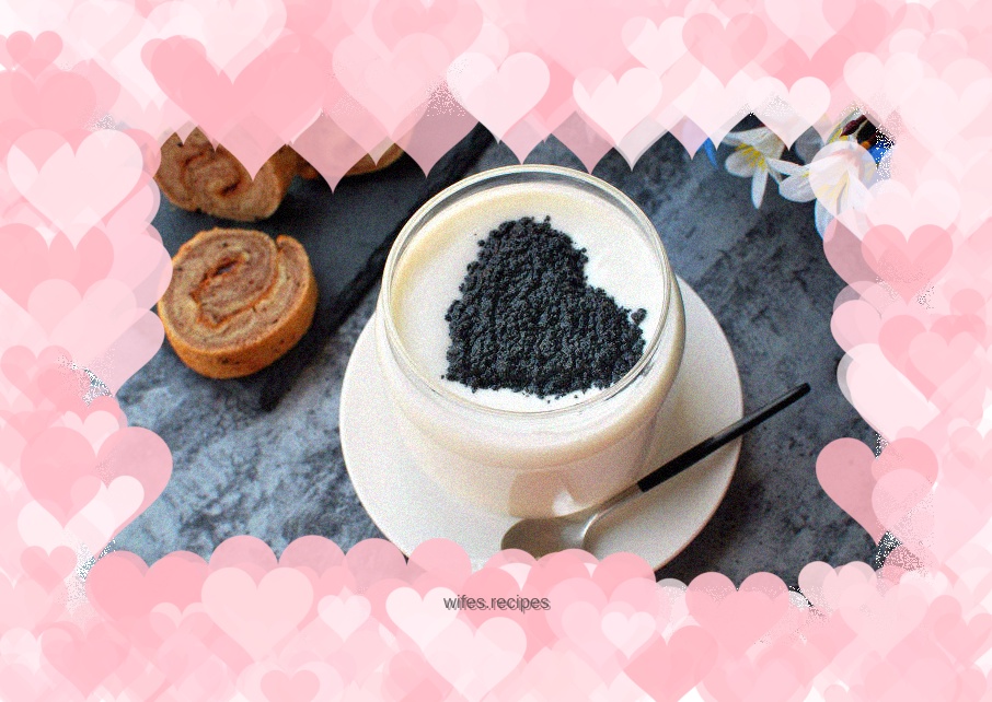 Black sesame yogurt