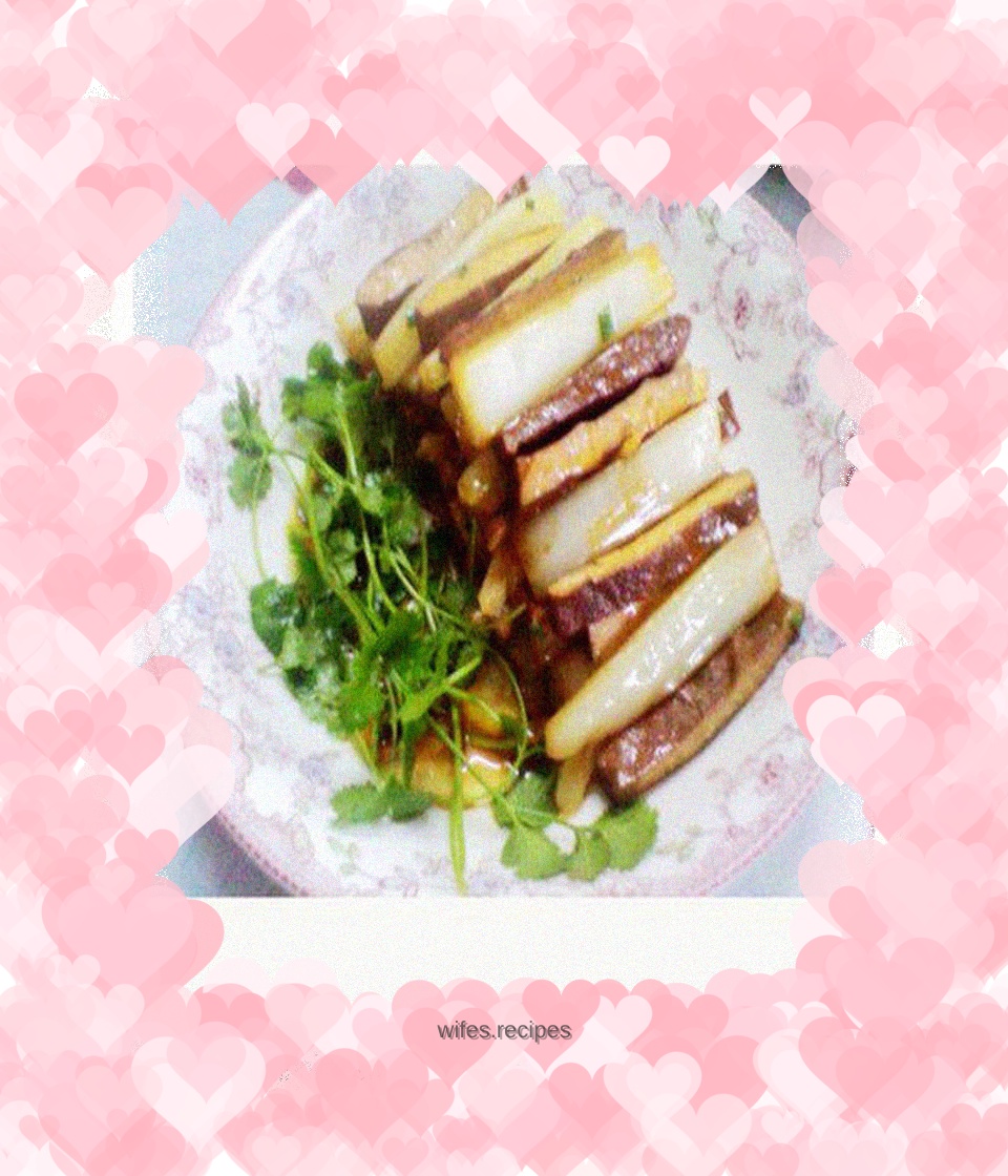 Simple side dish - stir-fried dried cabbage stems