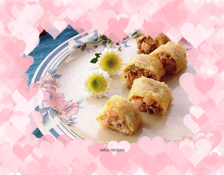 Fresh meat and shrimp nest