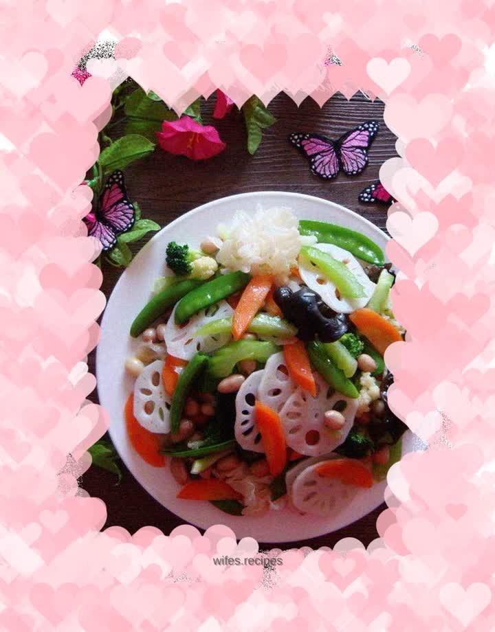 Lotus pond stir-fry (vegetarian assorted)