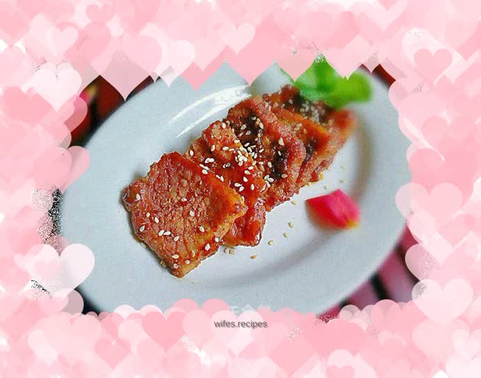 Sauce grilled pork belly