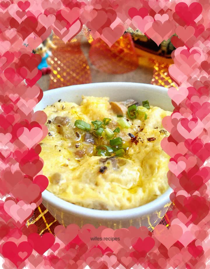 Flaxseed oil mushroom baked egg toast steamed cake