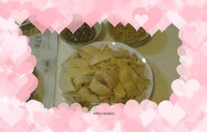 White chopped chicken