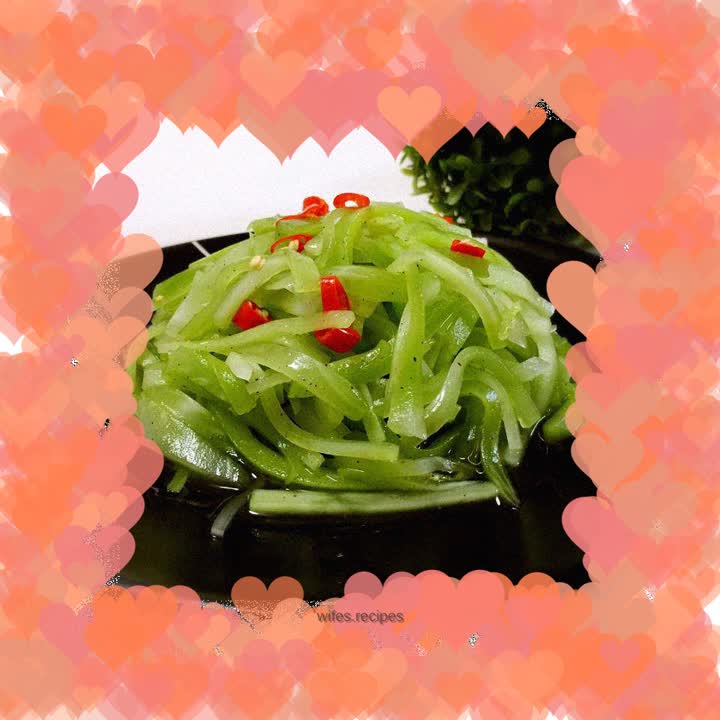Lettuce with scallion oil