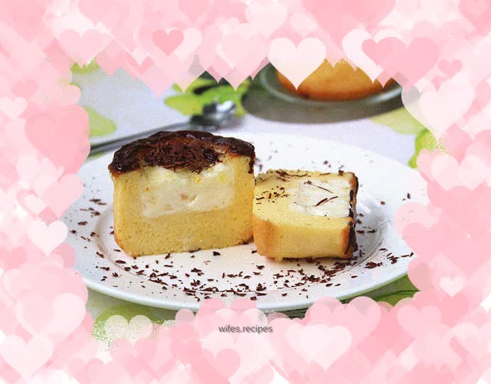 Two-color mousse cake