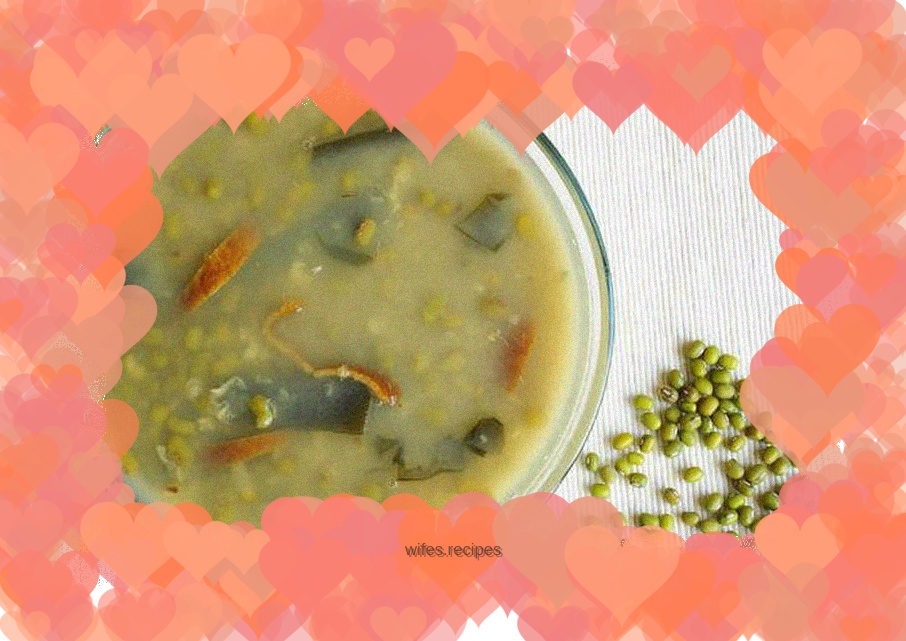 Kelp, tangerine peel and mung bean porridge