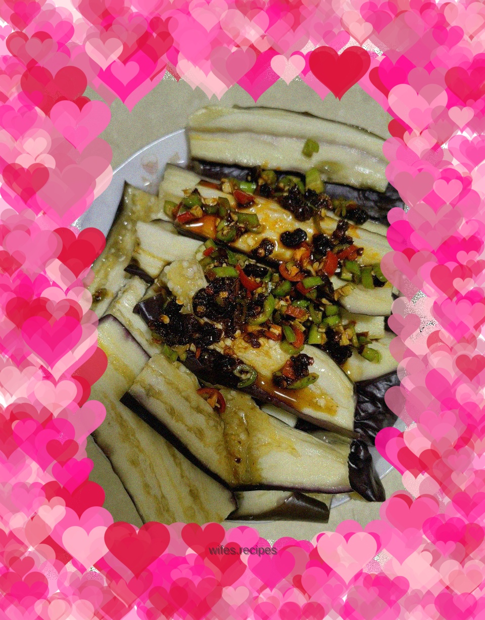 Cold purple eggplant