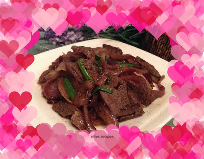 Baby Recipes-------- Fried Pork Liver with Onions