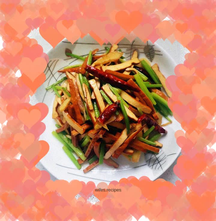 Stir-fried dried celery