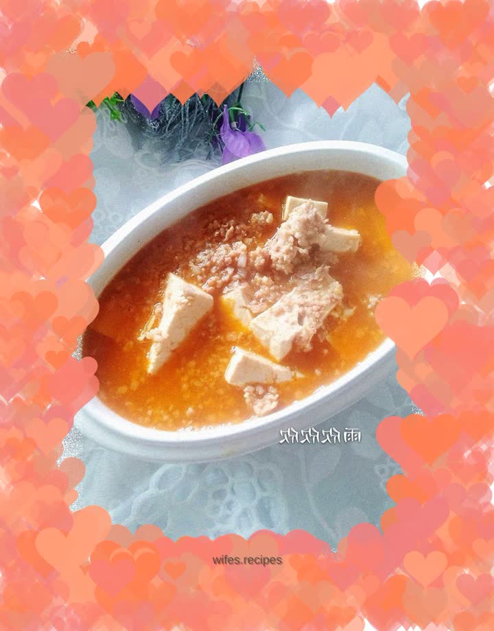 Braised tofu in tomato sauce