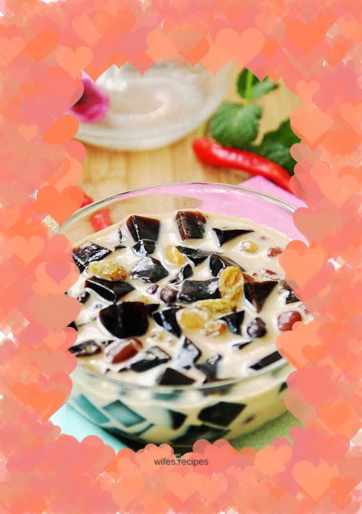 Burnt grass jelly