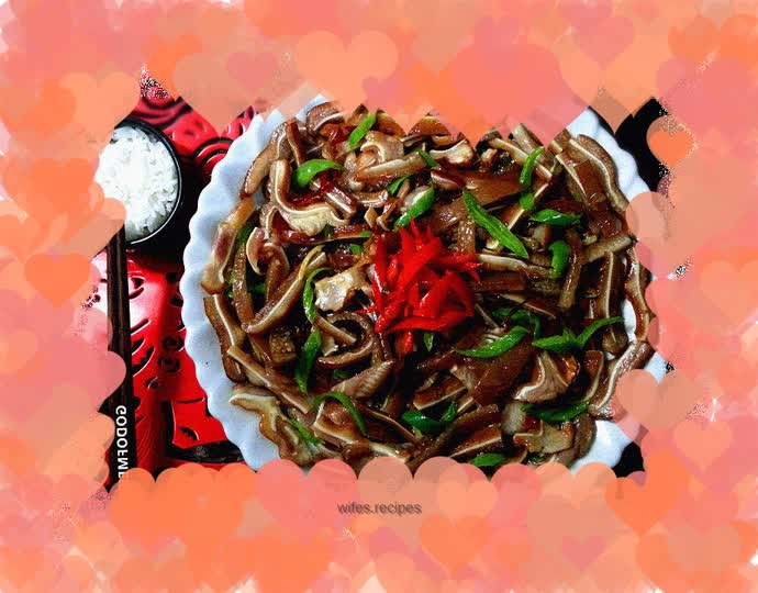 Stir-fried pig ears, the most classic beauty dish in the hot summer season