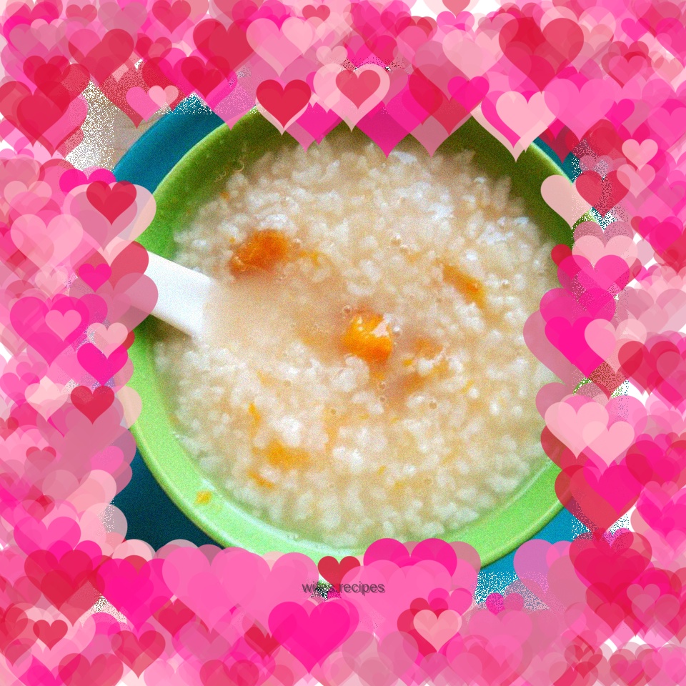 Dried apricot porridge