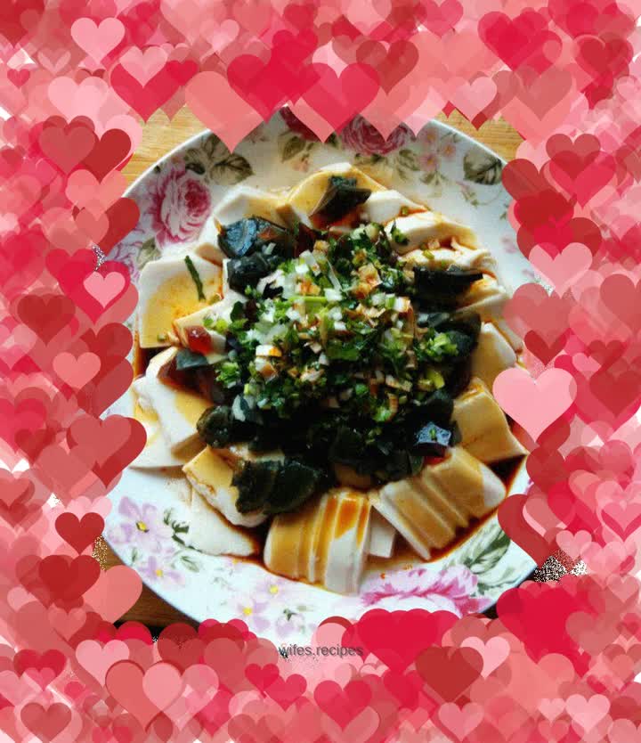 Preserved egg lactone tofu