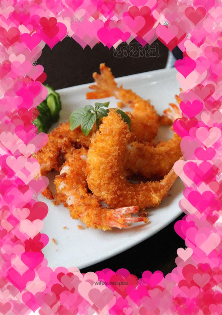 Crispy fried golden shrimp
