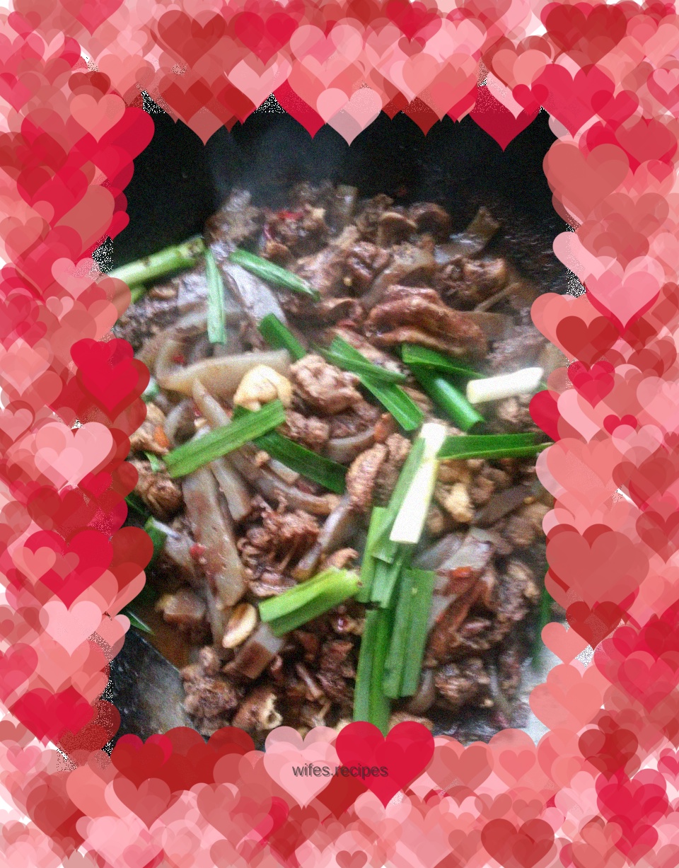 Duck with blood sauce