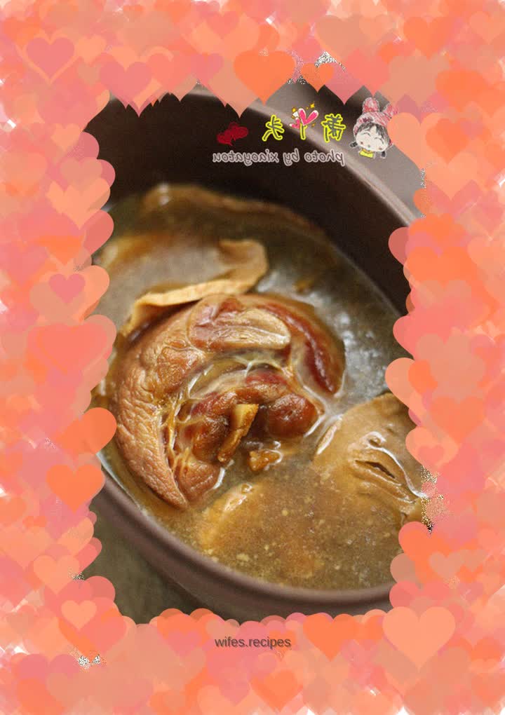 Super simple - Braised pork elbows with dried bamboo shoots