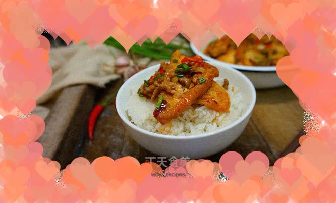 Spicy Minced Pork and Tofu Waffles-----A great dish for rice