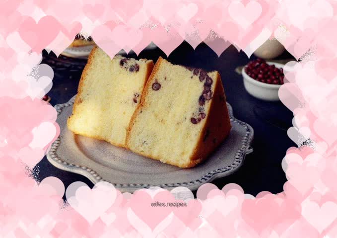 Honey bean chiffon cake